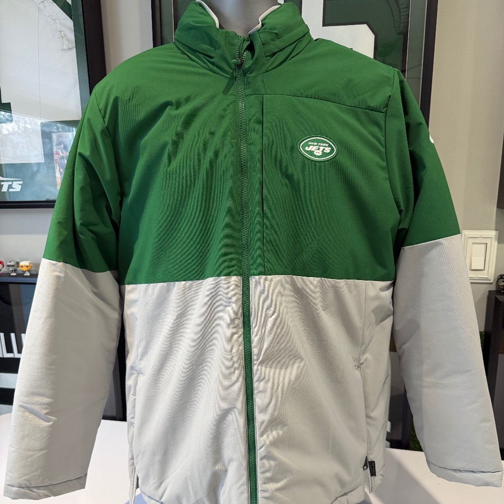 New York Jets Nike NFL On Field Dri-Fit Winter Jacket Men's Gray/Green